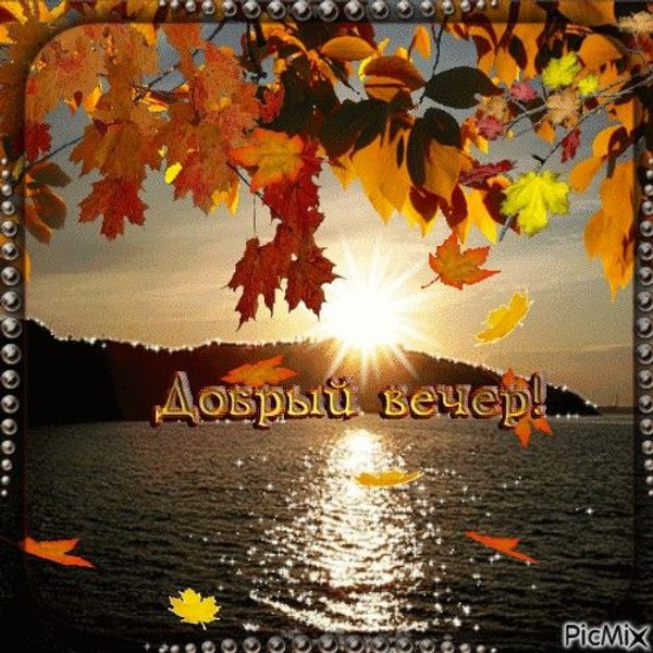 Изображение №83 500x500 из коллекции «Осенние открытки «Хорошего доброго вечера!»»