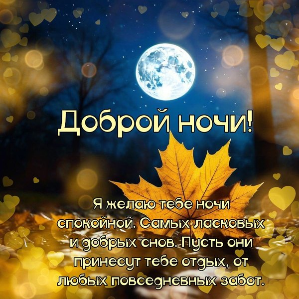 Изображение №64 1200x1200  из коллекции «Осенние открытки «Спокойной доброй ночи!»»