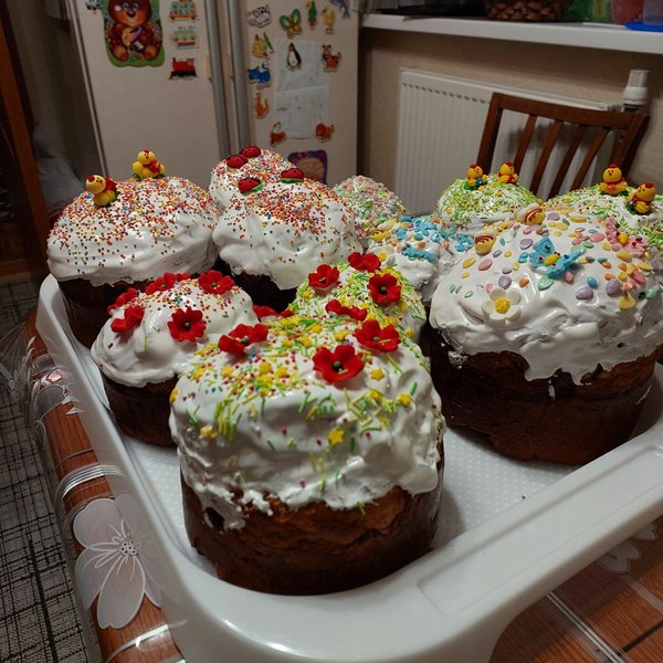 Изображение №5 1280x1280 из коллекции «Домашние пасхальные куличи и паски»